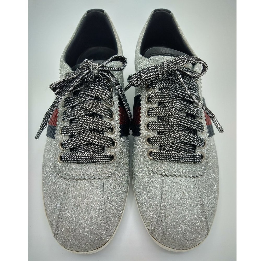 Silver Glitter Gucci Sneakers Gem